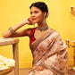 Ready To Wear Women's Block Print Cotton Saree With Blouse Piece