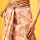 Ready To Wear Women's Block Print Cotton Saree With Blouse Piece