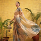 Ready To Wear Women's Printed Munga Zari Tissue Silk Saree