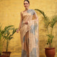 Ready To Wear Women's Printed Munga Zari Tissue Silk Saree