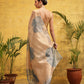 Ready To Wear Women's Printed Munga Zari Tissue Silk Saree