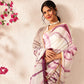 Ready To Wear Women's Chanderi Tie And Dye Digital Printed Saree