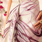 Ready To Wear Women's Chanderi Tie And Dye Digital Printed Saree