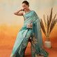 Ready To Wear Floral Printed Chanderi  Saree