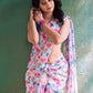 Ready to Wear - Multi-Color Floral Georgette Saree