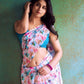 Ready to Wear - Multi-Color Floral Georgette Saree