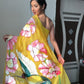 Ready To Wear Organza Silk Floral Saree – Sunshine Bloom
