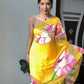 Ready To Wear Organza Silk Floral Saree – Sunshine Bloom