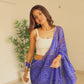 Ready To Wear Bandhani Georgette Saree – Blue Grace