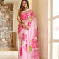 Ready To Wear Soft Georgette Saree – Floral Elegance