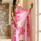 Ready To Wear Soft Georgette Saree – Floral Elegance