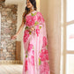 Ready To Wear Soft Georgette Saree – Floral Elegance
