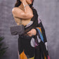 Ready to Wear - Black Floral Pure Soft Georgette Silk Saree