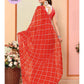 Ready to Wear - Orange Bandhani Pure Soft Georgette Silk Saree