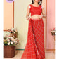Ready to Wear - Orange Bandhani Pure Soft Georgette Silk Saree