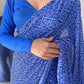 Ready to Wear - Blue Bandhani Pure Soft Georgette Silk Saree