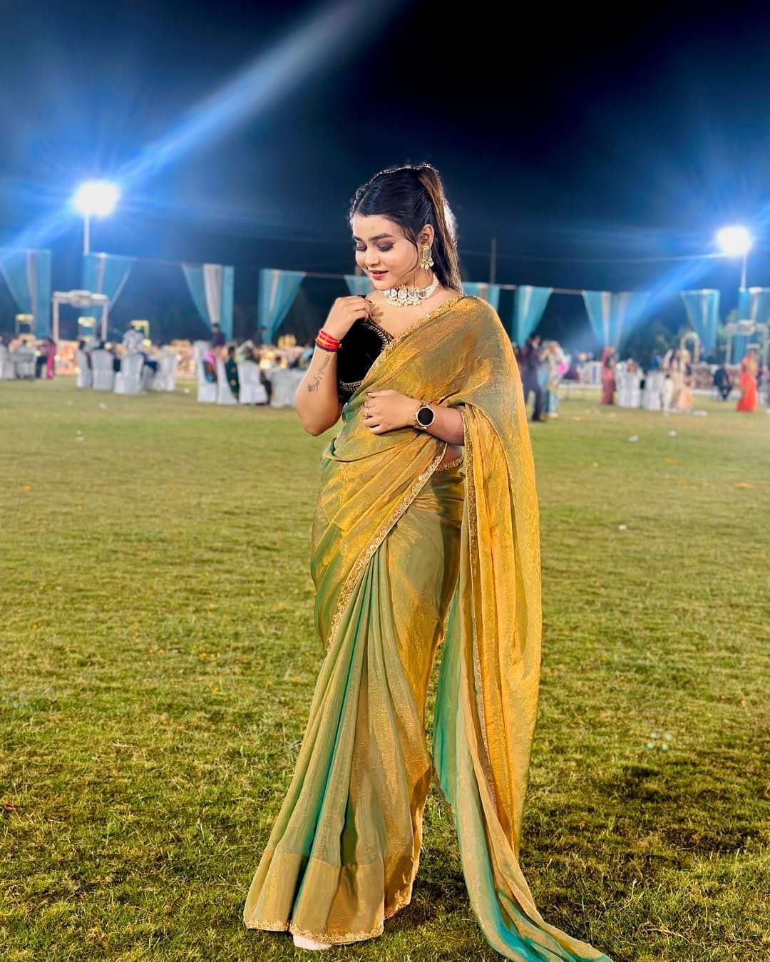 Two-Tone Soft Fendy Silk Saree
