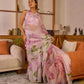 Ready to Wear - Pink Pure Soft Organza Silk Saree with Stitched Blouse