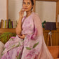Ready to Wear - Pink Pure Soft Organza Silk Saree with Stitched Blouse