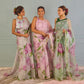 Ready to Wear - Pink Pure Soft Organza Silk Saree with Stitched Blouse