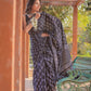 Ready to Wear - Pure Soft Linen Black Silk Saree