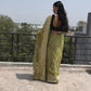 Green Soft Georgette Brasso Print Saree